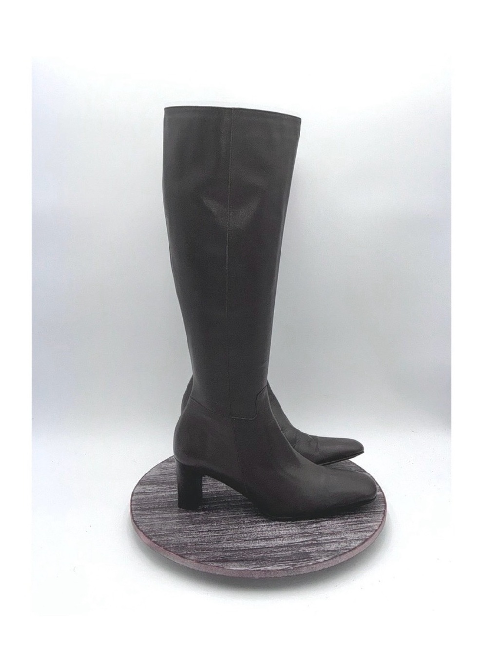 Ralph Lauren LRL Boots Womens 7 Knee High Zip Charly Riding Genuine Leather